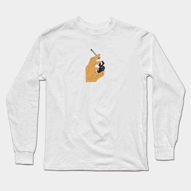 cigarette Long Sleeve T-Shirt by fokaction